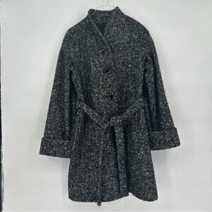 Cinzia Rocca Due Belted Wool Blend Coat - Size 4 - Made in Italy